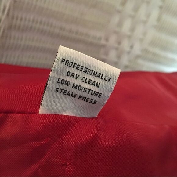 MDP Mario De Pinto Red Wool Zip Jacket Womens Made USA Tailored Coat Minimalist - Picture 9 of 12